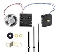 Kit de réparation d'aiguille et de mouvement d'horloge pour l'entretien d'horloge avec pointeur en plastique Pièces de rechange pour divers panneaux d'horloge (13 mm noir)