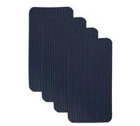 Kit de réparation de bâche de sécurité pour piscine - Lot de 4 patchs en maille pour couvertures de piscine, 10,2 x 20,3 cm, ruban adhésif imperméable pour déchirures et déchirures - Vert bleu (bleu)