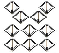 Kit de réparation de boîte à douilles de type 86 avec tige de support pour renforcer les boîtes de jonction et fixation murale sécurisée (noir)