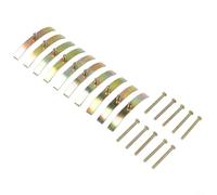 Kit de réparation de boîte de jonction 10 pièces pour boîtes murales de 86 mm, clips de fixation de couvercle arrière avec vis, réparation efficace de douille lâche, construction en fer, entretien