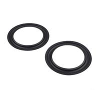 Kit de réparation de bord en mousse de haut-parleur pour woofer de 4/5/6/8/10/12 pouces, anneaux de bord de rechange à haute élasticité, kit de bricolage simple pour réparation de membranes, 2 pièces