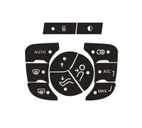 Kit de réparation de bouton de contrôle A/C pour C4 2014-2018 Décalcomanies délavées Feuille de vinyle de haute qualité Restauration d'étiquettes de console Intérieur Fix