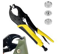 Kit De Réparation De Boutons-pression - Pince À Sertir À Pression, Pince De Réglage De Rivets Réglables | Couture D'attaches Pour Tentes, Vêtements, Cuir, Bâches, Auvents, Housses De Bateaux