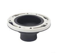 Kit de réparation de bride de toilettes, bague d'étanchéité en silicone pour tuyaux de vidange de 7,6 à 10,2 cm, kit d'installation d'extension de plomberie de salle de bain (noir)