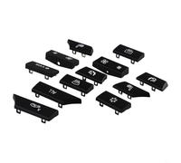 Kit de réparation de capuchon de clé à 12 boutons compatible avec BMW F01 F10 F11 F07 - Garniture de commutateur de chauffage CA de voiture remplace l'original pour série 5 F07 GT et pour berline F10