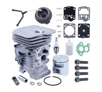 Kit de réparation de carburateur à piston de cylindre 41 mm for tronçonneuse Hus 435 435E 440 440E 440 II 135 140, capuchon de ressort AV 504735101