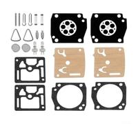 Kit de réparation de carburateur avec 2 jeux de rondelles de diaphragmes et vis pour modèles HS 340 345 346 353 350 372 346XP et RB 153
