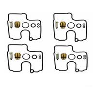 Kit de réparation de carburateur avec joints, vannes et aiguilles pour GSX-R600 97-00 GSX-R750 96-97 SRAD VL1500 LC Intruder 98-04 - Lot de 4 pièces de rechange en laiton et caoutchouc
