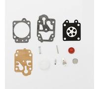 Kit de réparation de carburateur compatible avec débroussailleuse CG260 CG330 CG430 CG520 GX35 43CC 52CC avec ampoule d'amorçage et 10 pièces en plastique en métal, remplacement pour débroussailleuse