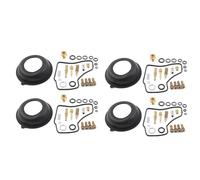 Kit De Réparation De Carburateur De Moto 4 Ensembles avec Flotteur De Carburateur pour Intercepteur VF500F 1984 19851986 Pièces De Rechange VF 500 F Kit de réparation de carburateur, Joint, Piston, m