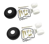 Kit de réparation de carburateur de moto for modèles Kawasaki KLE500 1991-2005 Le kit de reconstruction de carburateur comprend un diaphragme à vide à piston et des pièces de flotteur(Set 2)