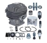 Kit de réparation de carburateur et de Piston de Cylindre de 50 mm, adapté à la tronçonneuse MS440 044 MS 440, écrou de Goujon, soupape de décompression 1128 020 1227.