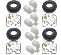 Kit De Réparation De Carburateur pour FZS 600 pour Fazer 1998-2003 Système d'alimentation Piston Membrane Coupelle D'huile Flotteur Kit De Réparation De Carburateur(Ensemble 5)