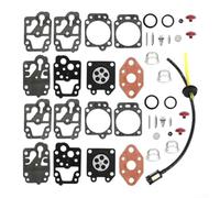 Kit de réparation de carburateur pour tondeuse à gazon 7531225 conçu pour moteurs K20WYL GX22 GX31 comprenant deux ensembles avec ampoules et kits de conduite de carburant pour l'entretien