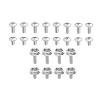 Kit de réparation de casque de football - 24 pièces Rust Resistant | Hockey Helmet Screws Hardware Kit | for Baseball Softball Youth Girls Boys Beginners