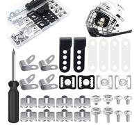 Kit de réparation de casque de football - Ensemble complet d'accessoires, outils manuels à installation facile, vis de rechange haute résistance, pièces d'entretien fiables | Polyvalent pour le footba