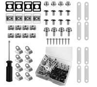 Kit de réparation de Casque de Hockey, kit de réparation de Casque de Football - Kit de matériel de vis à Clips 57X | Pièces de Rechange pour Casque, Kit de matériel de vis à Clips pour Le Football,