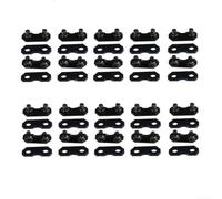 Kit de réparation de chaîne de tronçonneuse de 3/8" avec 20 maillons maîtres et sangles de serrage compatible avec Oregon Type 72 73 pour Carlton Ae1 A1l pour A2 pour Windsor 50a 58a Noir