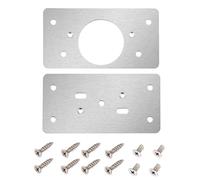 Kit De Réparation De Charnière - Ensemble De Plaques De Fixation En Métal, Supports De Renfort, Plaques De Quincaillerie De Remplacement En Acier Inoxydable | Léger Avec Vis Pour Charnières De Porte,
