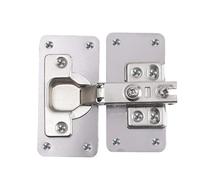 Kit de réparation de charnières d'armoire, 20/2 pièces, plaque de montage de charnière de porte en acier inoxydable avec trous for meubles de placard(8PCS)