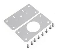 Kit de réparation de charnières d'armoire, plaque de montage de charnière de porte en acier inoxydable avec trous for placard de cuisine domestique 2/4/8/10 pièces(2Pcs-1PAIR)