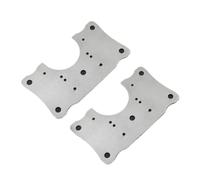 Kit de réparation de charnières d'armoires en acier inoxydable de qualité supérieure - Charnières dissimulées à fermeture douce for armoires de cuisine et de salle de bain(Rectangle,8pcs)