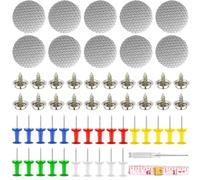 Kit de réparation de ciel de toit de voiture, 65 rivets de réparation de toit, rivets de réparation de voiture avec épingles, tournevis, mètre ruban pour toutes les voitures