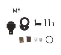 Kit de réparation de clé à douille à cliquet à 72 dents, 11 pièces chromées, ensemble d'accessoires de rechange pour les tailles d'entraînement 1/4", 3/8", 1/2", automobile et mécanique générale (M)