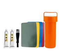 Kit De Réparation De Colle PVC 8 pièces - Patchs Adhésifs Imperméables Pour Bateau Gonflable, Kayak Et Radeau | Ensemble De Patchs De Canapé En Cuir Robuste, Réparation Professionnelle De Perforatio