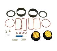 Kit de réparation de compresseur d'air silencieux sans huile, joints de cylindre, segments de Piston, éléments filtrants for modèles 550W 750W 1100W 1500W, 20 pièces(550W)