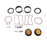 Kit de réparation de compresseur d'huile et d'air pour modèles silencieux 550 W avec manchon de cylindre de piston, bagues d'étanchéité, plaques de soupape, filtre Eleme