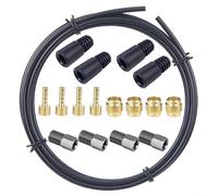 Kit de réparation de conduite de frein hydraulique de vélo 2,5 m, kit de tuyau d'huile avec olive et aiguille, compatible avec MT2/MT4/MT5/M506/M615/MT200 ainsi que pour SRAM Guide/XX/XO, acier