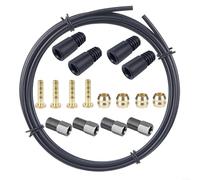Kit de réparation de conduite de frein hydraulique de vélo 2,5 m, kit de tuyau d'huile avec olive et aiguille, compatible avec MT2/MT4/MT5/M506/M615/MT200 ainsi que pour SRAM Guide/XX/XO, acier