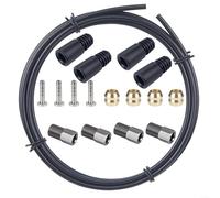 Kit de réparation de conduite de frein hydraulique de vélo 2,5 m, kit de tuyau d'huile avec olive et aiguille, compatible avec MT2/MT4/MT5/M506/M615/MT200 ainsi que pour SRAM Guide/XX/XO, acier