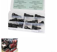 Kit de réparation de connecteur de raccord rapide 15 pièces ABS pour conduites de carburant diesel et contrôle de vapeur, multi tailles 6.3/7.89/9.49/9.89/11.8, 500 kPa, 40C à 120C