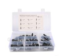 Kit de réparation de connecteurs rapides de conduite de carburant, 24 raccords de tuyau diesel avec design à clipser pour tuyaux d'huile de 6 mm, 7,89 mm, 9,49 mm, 9,89 mm, ABS noir automobile