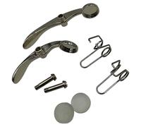 Kit de réparation de contrôle du flux de trompette - Mécanisme de suppression du bruit - Texture métallique - Assemblage facile - Convient pour les instruments en laiton - Composant d'entretien de