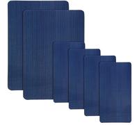 Kit de réparation de couverture de sécurité pour piscine creusée - 30,5 x 20,3 cm - 10,2 x 20,3 cm - Patch autocollant en maille bleu pour bâche de piscine creusée (6 pièces)