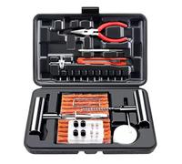 Kit de réparation de crevaison de pneu 70 pièces, kit d'outils de réparation de pneu robuste, outils plats pour voiture, moto, camion, ATV, SUV, tracteur
