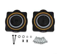 Kit de réparation de diaphragme compresseur d'air pour HP-60 et HP-80 - 2 diaphragmes - 10 disques de serrage à vis - Kit plastique noir