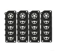 Kit de réparation de diaphragme de mesure de carburateur 20 pièces pour Zama C1U remplace A015010 - Ensemble de joints en caoutchouc pour tondeuse à gazon, débroussailleuse, souffleur - 2,5 x 3,1 cm