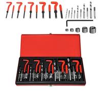 Kit de réparation de douilles filetées - UISEBRT - 131 pièces - M5 M6 M8 M10 M12 - Acier rapide HSS - Rouge