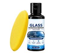 Kit de réparation de éclats de vitre, kit de résine pour pare-brise, formule nano de 40 ml, élimination rapide des taches avec système adhésif puissant, design de réparation transparent, outil
