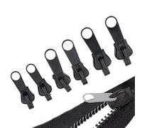 Kit de Réparation de Fermeture Éclair | 6 Pièces Réutilisables Amovibles Fournitures De | Remplacement De Tête De Fermeture Éclair - pour Arts Artisanat Manteaux Valises Sacs à Dos