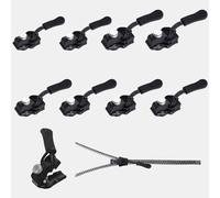 Kit de réparation de fermeture éclair 8 pièces, 3 tailles de fermeture éclair instantanée, extension et fixation de glissière de remplacement pour bagages, sacs à dos, vestes
