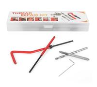Kit de réparation de filetage autobloquant pour manchon à vis M4 Kit d'insertion de réparation de filetage 25 pièces Portable avec boîte en plastique pour machines de traitement