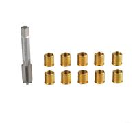 Kit de réparation de filetage d'allumage de voiture avec inserts M14 x 125 et pour robinet fileté M16 x 125, outils de restauration du filetage du moteur en acier inoxydable pour voitures de tourisme