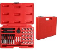 Kit de réparation de filetage de bougie de préchauffage 33 pièces/ensemble, outil de retrait de bougie de préchauffage, guide de pilote, ensemble d'outils d'insertion de filetage de broche M8 M10 M12