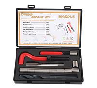 Kit de Réparation de Filetage M14x1,5, 15 Pièces, Outils de Réparation de Filetage, Kit D'insertion de Fil, Filetage Femelle en Acier Inoxydable, Assortiment D'accessoires de