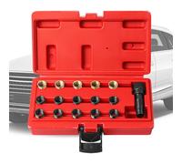 Kit de Réparation de Filetage pour Bougie - 16 Pièces Taraud Hélicoïdal | Taraud de Réparation de Filetage pour Bougie avec Mallette Portable - Pour Automobile Camion Voiture SUV Camping-car Sedan Mot